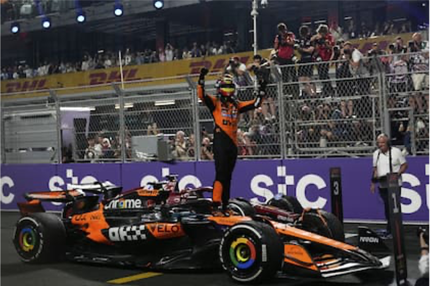 Oscar Piastri hace historia en Arabia Saudita- ¡victoria, liderato y dominio total del McLaren!