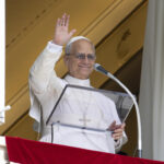 Pope Leo XIV leads the Angelus prayer at the Vatican on his 70th birthday