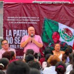 Rafa Marín reúne a la militancia de Villas Otoch para fortalecer la defensa de la Transformación y la Soberanía Nacional
