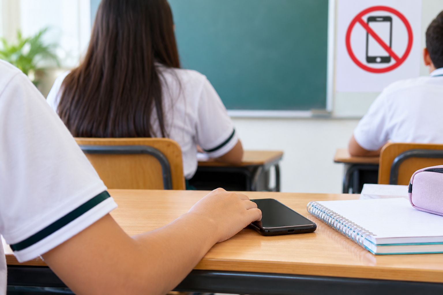 Restricción de celulares en el aula
